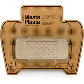 MastaPlasta Instant Self-Adhesive Premium Suede and Velvet Repair Patch. Beige Suede Bandage 4 x 1.5 Inch (10cm x 4cm). Upholstery Quality Patches for Sofas, Car Interiors, Bags, Jackets & More
