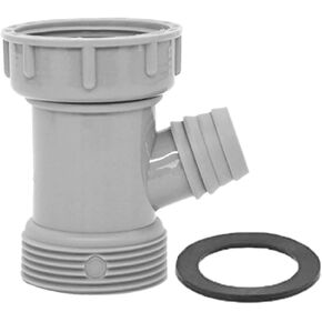 Kitchen Sink Drain Pipe Adapter Y Shaped Kitchen Basin Sewer Branch Connector Female With Dishwasher Input