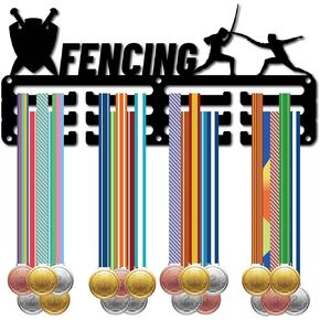 CREATCABIN Javelin Medal Holder Javelin Medal Hanger Display Rack Sports Metal Hanging Awards Iron Small Mount Decor for Women Men Wall Home Badge Running Medalist Gift Christmas Black 11.4 x 5.1 Inch
