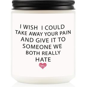 Get Well Gifts for Women, Get Well Soon Gifts for Women After Surgery, Feel Better Gifts for Women, Inspirational Candles for Condolence, Miscarriage, Cancer, 7oz Soy Wax Lavender Scented