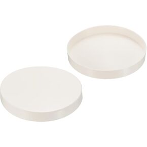 PATIKIL 6" PVC Pipe End Cap Fitting, 2 Pack Furniture Grade Plug Coupling Socket Adapter for DIY, Garden, White