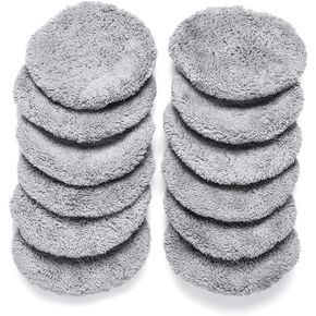 Replacement Pads for Window Cleaning Robot, Compatible with Model X5 X6 X7 X8 HC-09 HC-07 HC-11 HC-18, Washable and Reusable Microfiber Cloth -12pcs/6 Sets