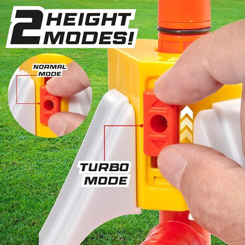 Hypr Rocket Launcher for Kids - Patented Designed Launcher Reach up to 500 Feet with Turbo Mode, 3 Rockets Included, Connectable Launcher for Multi Player Fun, Easy Set Up, Durable, Kids Outdoor Toys in Saudi Arabia
