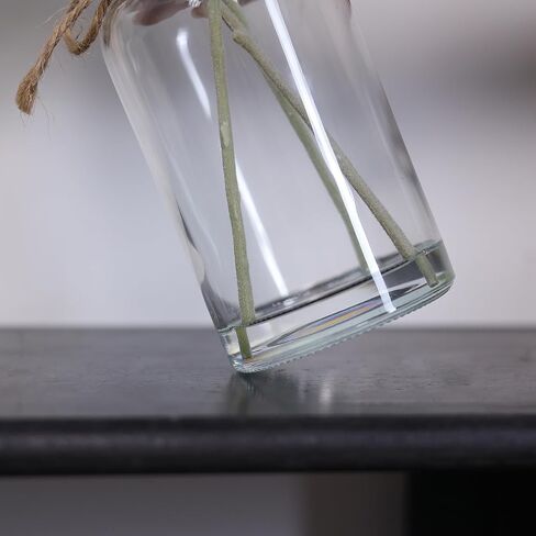 فييرينا سيقان اوكالبتوس الاصطناعية في مزهرية زجاجية مع ماء صناعي، اوراق اوكالبتوس وهمية 15 انش، بذور بيضاء لتزيين الطاولة المركزية وديكور المنزل الريفي والزفاف (رمادي واخضر) in Kuwait