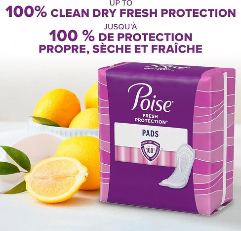 Poise Incontinence Pads, Ultimate Absorbency, Regular, 56 Count in Saudi Arabia