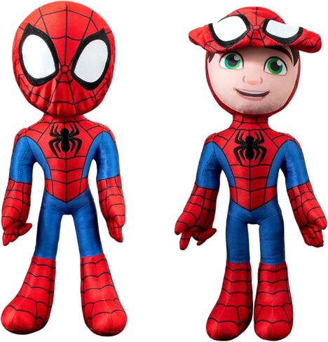 Marvel 16-Inch Talking Black Panther Plush - Vibranium Power with Sounds & Phrases - Spidey & His Amazing Friends in Saudi Arabia