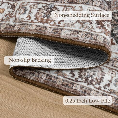 Seavish سجادة عداء قابلة للغسل 2x6 سجاد عداء المطبخ غير زلق كومة منخفضة سجاد عداء طويل للمدخل داخلي المدخل سجادة عداء تعريشة شرقية ناعمة عداء سجادة لغرفة النوم والحمام وأرضية الغسيل in Kuwait