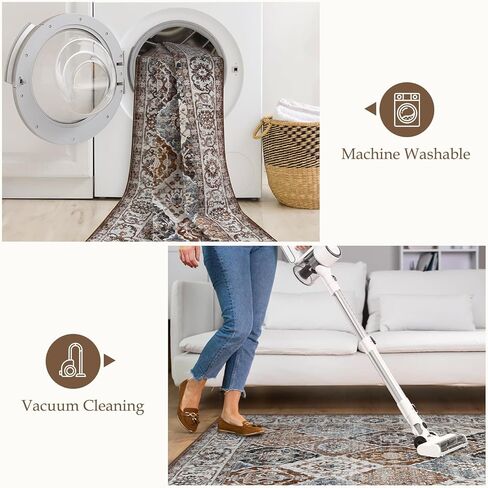 Seavish سجادة عداء قابلة للغسل 2x6 سجاد عداء المطبخ غير زلق كومة منخفضة سجاد عداء طويل للمدخل داخلي المدخل سجادة عداء تعريشة شرقية ناعمة عداء سجادة لغرفة النوم والحمام وأرضية الغسيل in Kuwait