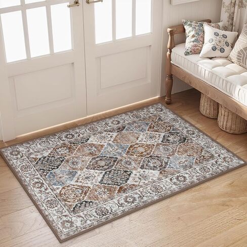 Seavish سجادة عداء قابلة للغسل 2x6 سجاد عداء المطبخ غير زلق كومة منخفضة سجاد عداء طويل للمدخل داخلي المدخل سجادة عداء تعريشة شرقية ناعمة عداء سجادة لغرفة النوم والحمام وأرضية الغسيل in Kuwait