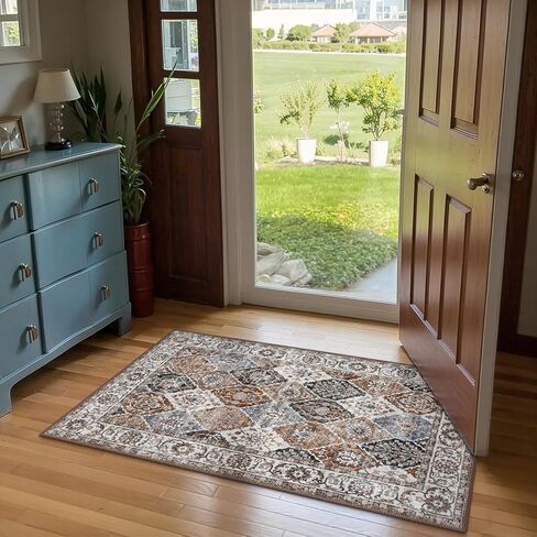 Seavish سجادة عداء قابلة للغسل 2x6 سجاد عداء المطبخ غير زلق كومة منخفضة سجاد عداء طويل للمدخل داخلي المدخل سجادة عداء تعريشة شرقية ناعمة عداء سجادة لغرفة النوم والحمام وأرضية الغسيل in Kuwait