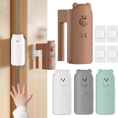 4 قطع من واقي قرصة الباب من السيليكون، سدادة إغلاق الباب المفصلية الجديدة لعام 2024 - واقي قرصة إصبع الباب مصمم للأطفال والأطفال والرضع والحيوانات الأليفة in Kuwait