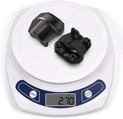 COOWOO Brass RC Diff Covers, Front and Rear Differential Axle Housing Covers Upgrade Parts for 1/10 SCX10 III RC Trucks - Set of 2(Golden) in Saudi Arabia