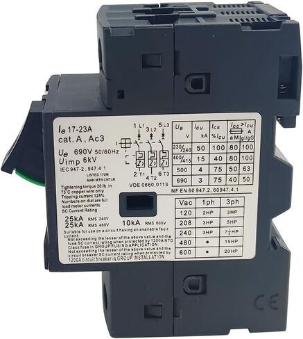 GV2ME21 قطاع دارة محرك عشاري 17-23A زر تشغيل المحرك اليدوي جديد in Kuwait