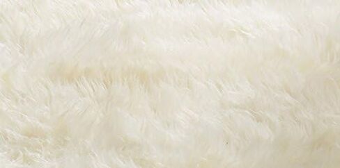 SAFAVIEH Sheep Skin Collection Accent Rug - 3' x 5', Natural & White, Handmade Rustic Glam Genuine Pelt, 3.4-inch Thick Ideal for High Traffic Areas in Entryway, Living Room, Bedroom (SHS211A) in Saudi Arabia