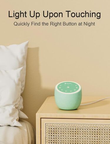 Hotmoon Sound Machine for Sleep, Cocoon 2, 40 Sounds, Dual-Speaker, Plug in | White Green Pink Brown Noise Machine for Sleeping Adults Office Privacy Baby Dogs, 4 Timers, 8 Night Light, Rain Noise Maker in Saudi Arabia