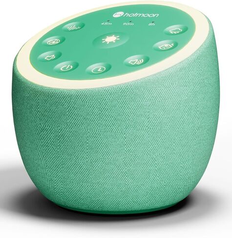 Hotmoon Sound Machine for Sleep, Cocoon 2, 40 Sounds, Dual-Speaker, Plug in | White Green Pink Brown Noise Machine for Sleeping Adults Office Privacy Baby Dogs, 4 Timers, 8 Night Light, Rain Noise Maker in Saudi Arabia