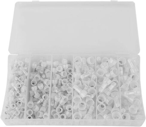 Fafeicy 300Pcs 22-16/16-14/12-10 Gauge Close End Crimp Terminals Connectors Kit in Car Audio and Security Equipment, Terminals in Saudi Arabia