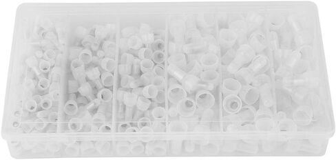 Fafeicy 300Pcs 22-16/16-14/12-10 Gauge Close End Crimp Terminals Connectors Kit in Car Audio and Security Equipment, Terminals in Saudi Arabia