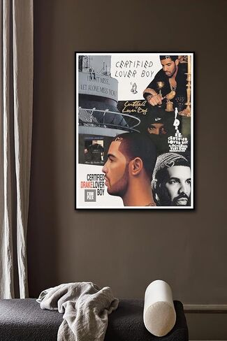 دريك ملصق الموسيقى قماش طباعة ملصق جدار الفن ديكور غرفة نوم غرفة ديكور هدية Unframe 12x16 بوصة (30x40 سنتيمتر) in Kuwait