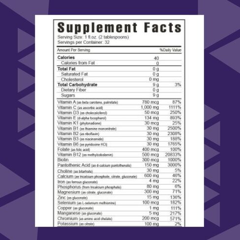 Youngevity Ultimate Classic® - Mega Multi-Vitamin & Mineral Complex - 16 Vitamins, 70+ Minerals, 12+ Amino Acids, Grape Seed, CoQ10, and More - Highly Absorbable Liquid (32 Fl Oz - Pack of 1) in Kuwait