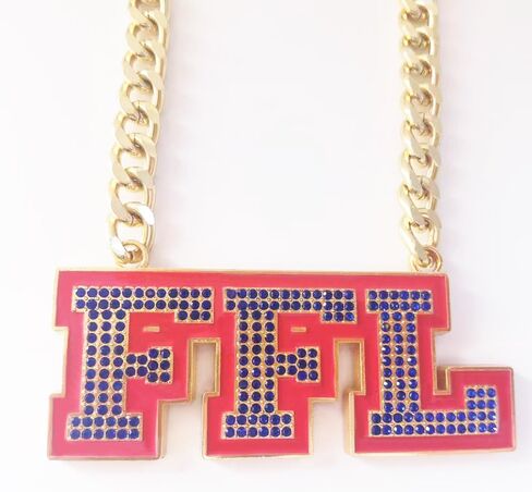 Fantasy Football Chain Medal, Gold Champ Necklace Award Medal, MVP Necklace, Football Turnover Chain (Fantasy Football Chain) in Saudi Arabia