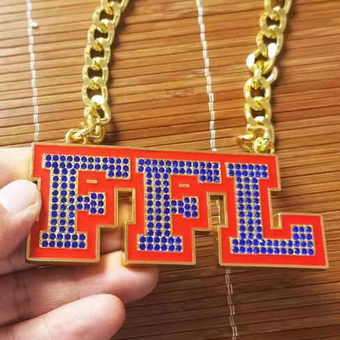 Fantasy Football Chain Medal, Gold Champ Necklace Award Medal, MVP Necklace, Football Turnover Chain (Fantasy Football Chain) in Saudi Arabia