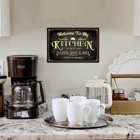 Coffee Bar Sign Good Days Start with Coffee & Jesus Vintage Metal Plaque Signs for Kitchen Cafe Pub Home Coffee Station Decor 8 x 12 inch in Saudi Arabia