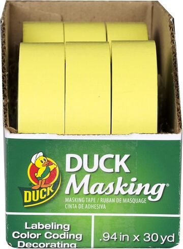 Duck Brand Color Masking Tape, Pink, .94 in. x 30 yd, 6 Rolls in Saudi Arabia