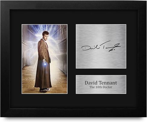 HWC Trading David Tennant Dr Who Gifts USL Framed Printed Signed Autograph Picture for TV Show Fans - US Letter Size in Saudi Arabia