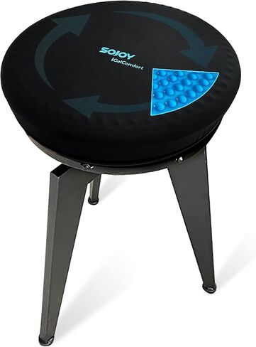 وسادة مقعد Sojoy iGelComfort الفاخرة من الجل الدوارة تتميز بإسفنج الذاكرة (15.5X15.5X2.5)... in Kuwait