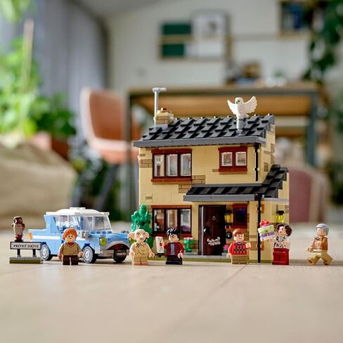 LEGO Harry Potter 4 Privet Drive 75968 House and Ford Anglia Flying Car Toy, Wizarding World Gifts for Kids, Girls & Boys with Harry Potter, Ron Weasley, Dursley Family, and Dobby Minifigures in Saudi Arabia
