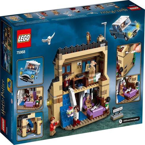 LEGO Harry Potter 4 Privet Drive 75968 House and Ford Anglia Flying Car Toy, Wizarding World Gifts for Kids, Girls & Boys with Harry Potter, Ron Weasley, Dursley Family, and Dobby Minifigures in Saudi Arabia