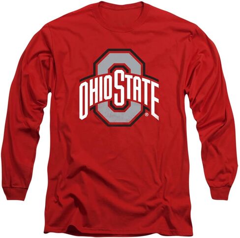 The Ohio State University Official Distressed Primary Logo Unisex Adult Long-Sleeve T Shirt in Saudi Arabia