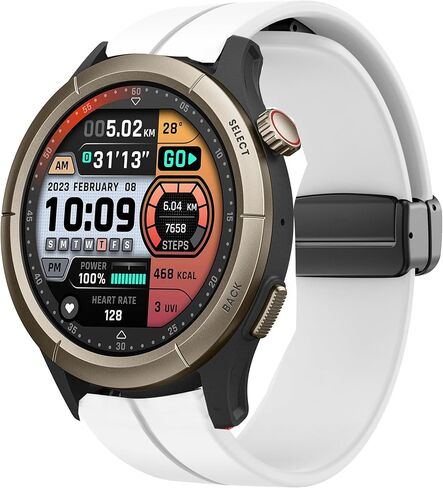 متوافق مع Amazfit Cheetah Pro Band، Lamshaw سريع الإصدار من السيليكون الناعم بإبزيم مغناطيسي رياضي لأشرطة بديلة متوافقة مع Amazfit Cheetah Pro / Cheetah / GTR 47mm / GTR 2 / GTR 3 / GTR 3 Pro / GTR 4 / GTR 2e / Falcon / Stratos Smar in Kuwait