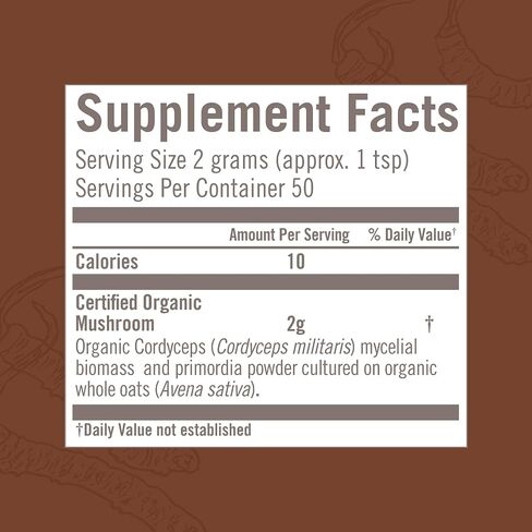 Om Mushroom Superfood Cordyceps Mushroom Capsules Superfood Supplement, 90 Count, 30 Days, Energy, Power, Stamina and Endurance Support, Superfood Supplement for Sports Performance in Kuwait