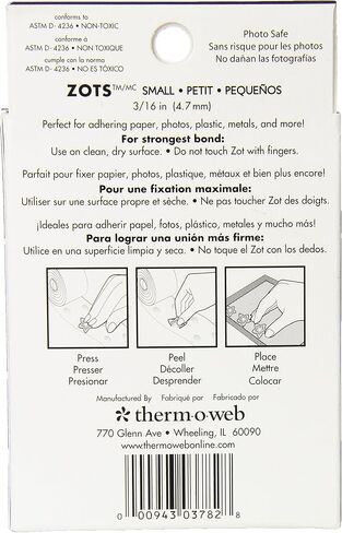 iCraft Zots Clear Adhesive Dots, Medium, 3/8" Diameter x 1/64" Thick, 300 Count in Kuwait
