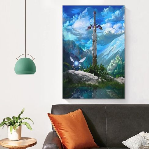 Master Sword Canvas Art Poster and Wall Art Picture Print Modern Family Bedroom Decor Posters Gifts 12x18inch(30x45cm) in Saudi Arabia