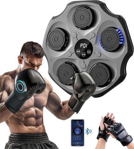 2024 Boxing Machine, Music Boxing Machine for Adults, with 9 Speed and 9 Modes Adjustments, and Boxing Gloves, for Parent-Child Exercise and Gifts Boxing Equipment in Saudi Arabia