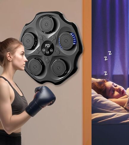 2024 Boxing Machine, Music Boxing Machine for Adults, with 9 Speed and 9 Modes Adjustments, and Boxing Gloves, for Parent-Child Exercise and Gifts Boxing Equipment in Saudi Arabia