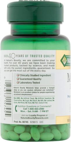 Nature's Bounty Melatonin, 100% Drug Free Sleep Aid, Dietary Supplement, Promotes Relaxation and Sleep Health, 5mg, 90 Softgels in Saudi Arabia