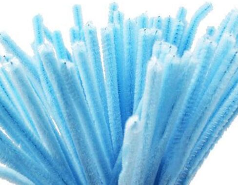 Caryko Super Fuzzy Chenille Stems Pipe Cleaners, Pack of 100 (Yellow) in Kuwait