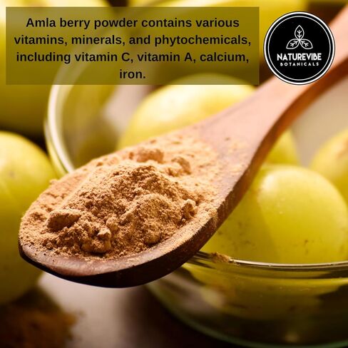 Naturevibe Botanicals Amla Berry Powder, 5lbs | Gluten-Free, Raw & Non-GMO | 80 Ounces Bulk Bag [Packaging may vary] in Kuwait