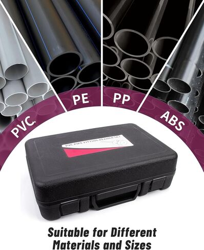 6 Pcs PVC Pipe Reamer Kit With 3/4 inch, 1 inch, 1-1/2inch, 2inch, 3inch, 4inch Head Aluminum PVC Fitting Saver, PVC Socket Saver For SCH40 PVC, ABS PVC Pipe and CPVC, Water Lines, Drain Lines in Saudi Arabia