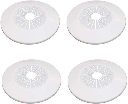 Wall Flange Easy Installation Plastic Radiator Escutcheon Water Pipe Drain Line Cover Collar Wall Pipe Cover Decoration Pipe Collars,Pipe Collar Cover (2.36-3.0inch, white) in Kuwait