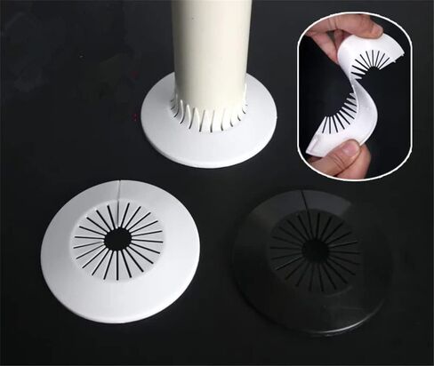 Wall Flange Easy Installation Plastic Radiator Escutcheon Water Pipe Drain Line Cover Collar Wall Pipe Cover Decoration Pipe Collars,Pipe Collar Cover (2.36-3.0inch, white) in Kuwait