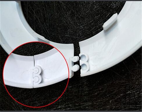Wall Flange Easy Installation Plastic Radiator Escutcheon Water Pipe Drain Line Cover Collar Wall Pipe Cover Decoration Pipe Collars,Pipe Collar Cover (2.36-3.0inch, white) in Kuwait