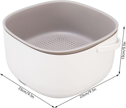 Fruit and Vegetable Washing Machine, Ultrasonic 360 Degree Cleaning Automatic Fruit Vegetable Cleaner Device One Button Start, Large Capacity Washing Soaking Basket for Home Use in Saudi Arabia