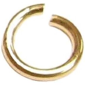 14k الذهب معبأ جولة الانتقال المفتوحة خواتم 3 مللي متر 4 مللي متر 5 مللي متر 6 مللي متر 8 مللي متر 18 19 22 24 سلك قياس/النتائج/الذهب الأصفر