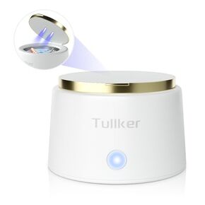 Ultrasonic Retainer Cleaner 25W 42kHz Tullker Portable Professional for Dentures,Aligner,Brace,Mouth Guard,Jewelry,Shaver Head Ultra Sonic Cleaning Machine