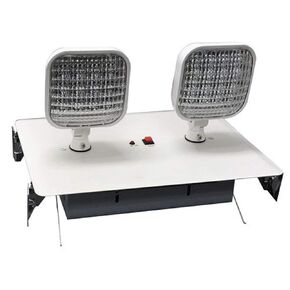 Morris Products 73158 Recessed Twin Head Emergency Lighting Units White